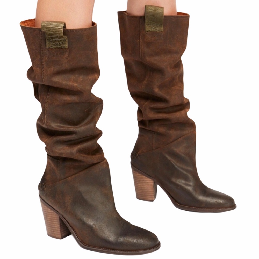 new Free People ❦ Montgomery Slouch Knee Hi Boot - Picture 2 of 16